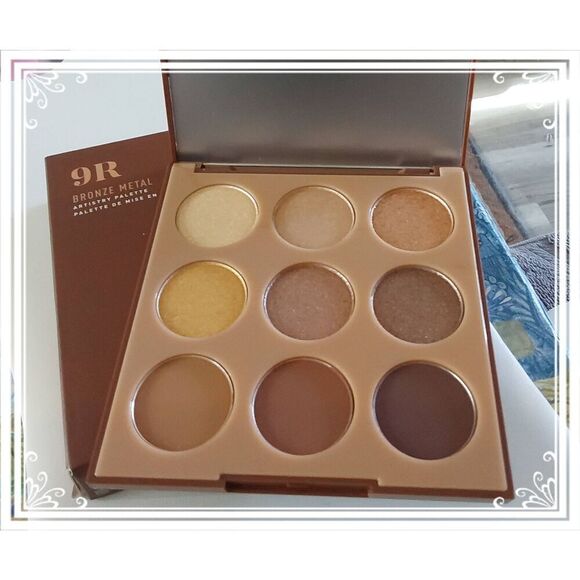 NIB~Morphe Cosmetics 9R~Bronze Metal Artistry Eyeshadow Palette - Picture 1 of 5